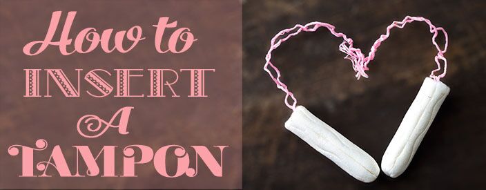 How to insert a tampon
